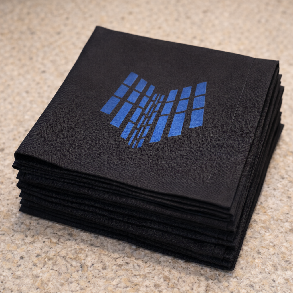 Napkin Elegance in Shadow